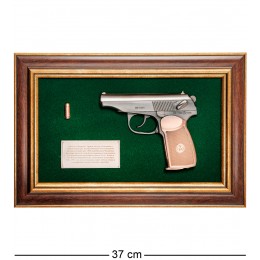 ПК-220 Панно с пистолетом "Макаров" в подарочной упаковке 25х37